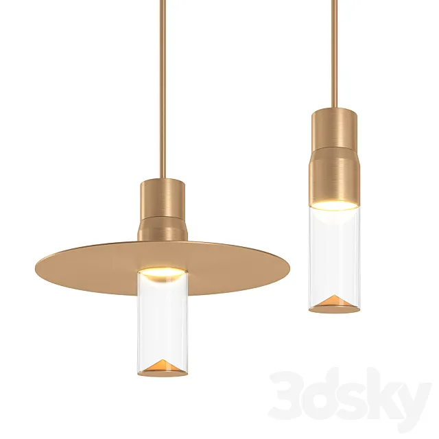 Italian pendant lamp Viabizzuno Royal Sospensione 3DS Max Model