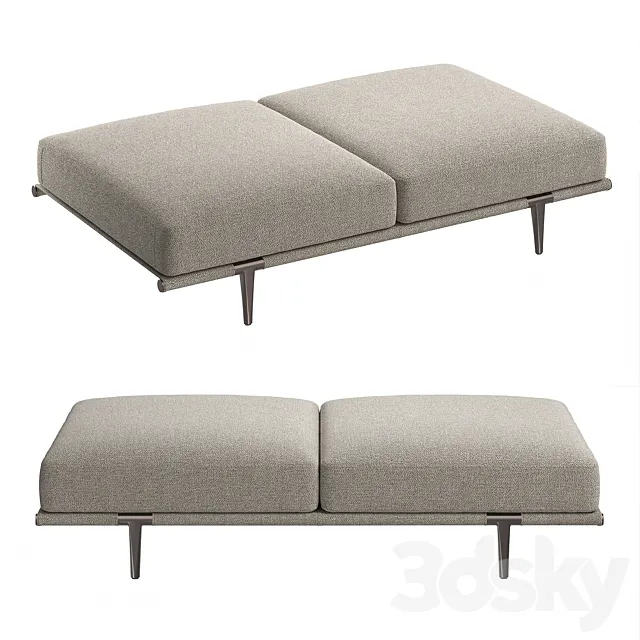 Italian pouffe Let it Be from Poltrona Frau 3ds Max