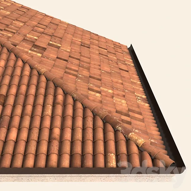 Italian tile roof 3DSMax File