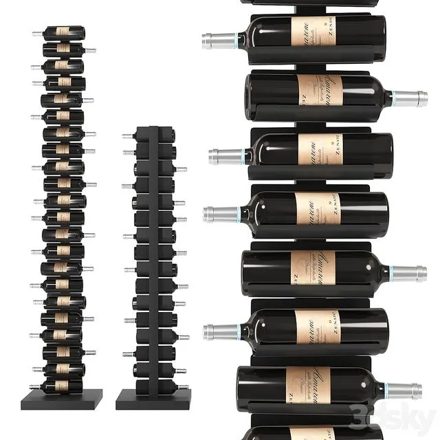 Italian Wine Rack Opinion Ciatti Ptolomeo Vino 3dsMax Model