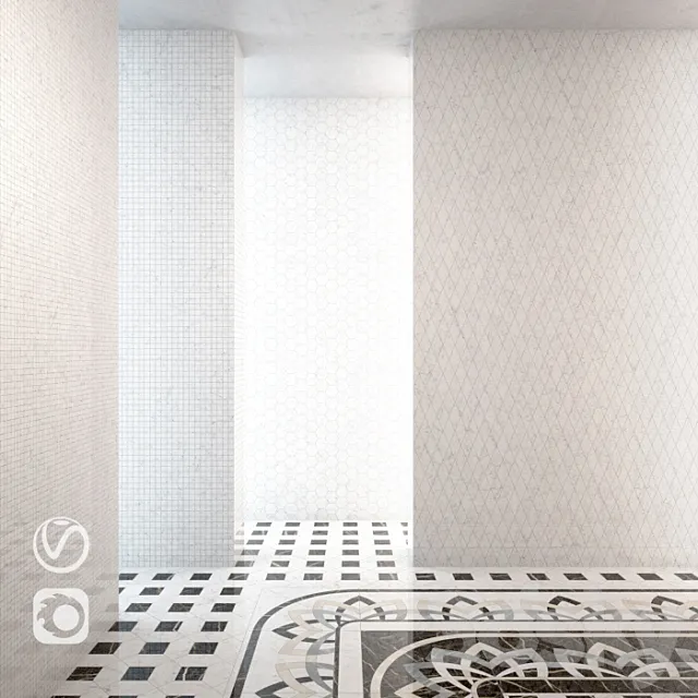 Italon Charme Extra Floor Carrara 3DSMax File