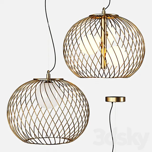 Italux: Pendant Lamp – Clarisa 3DS Max Model