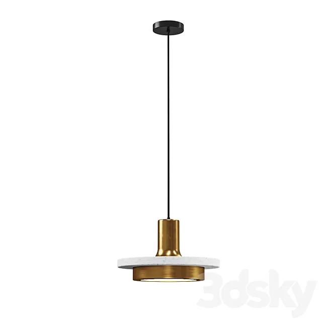 Item: PD248A Pendant lamp CALCITE by Romatti white 3ds Max