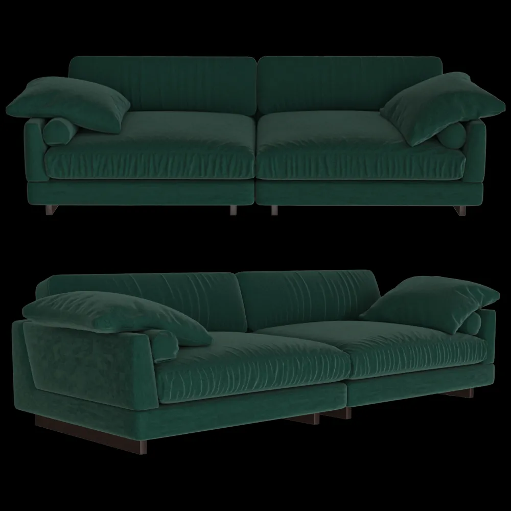 Ivasa – Sofa Amur slim straight triple 3ds Max
