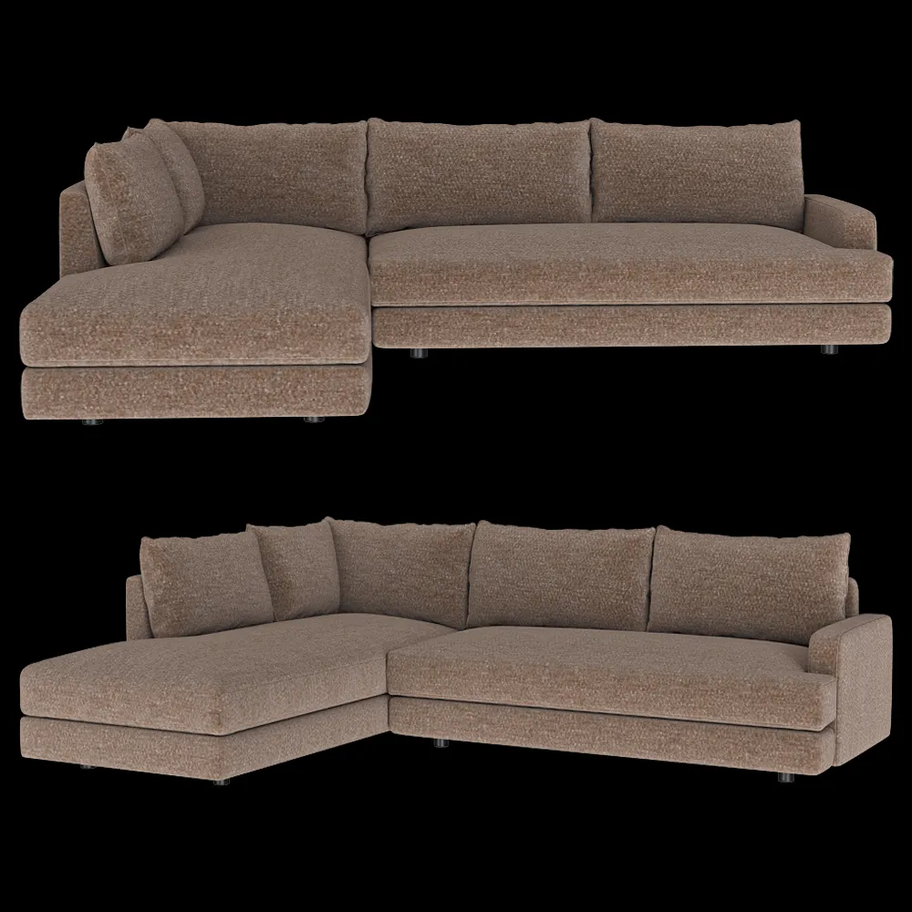 Ivasa – Sofa PION corner with back 3ds Max