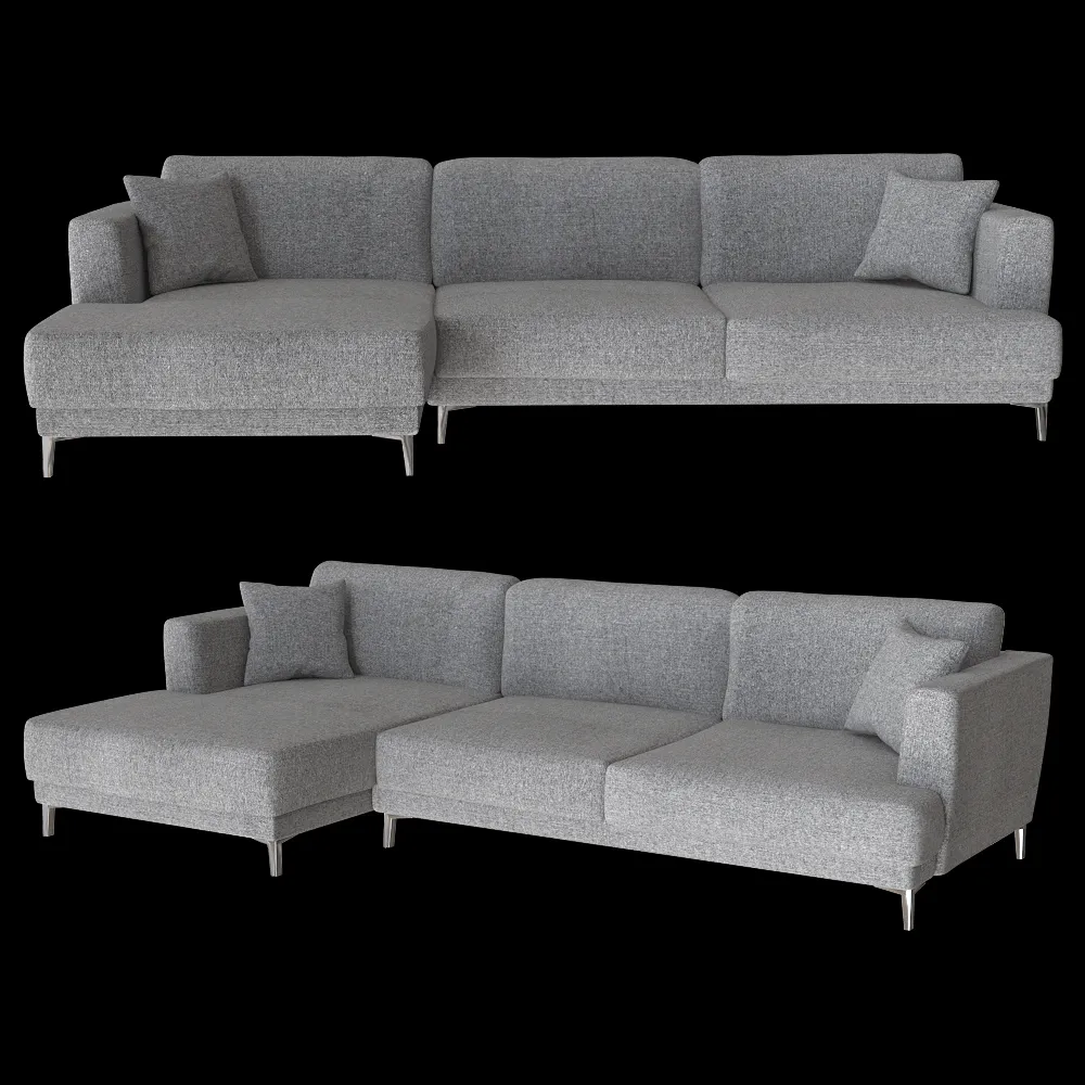 Ivasa – Sofa TAIGA corner triple 3ds Max