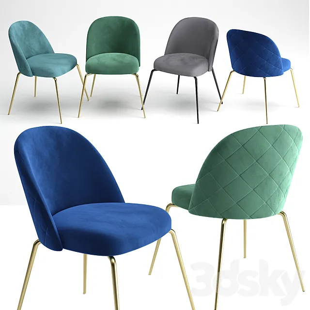 Ivonne dining chair 3DS Max Model