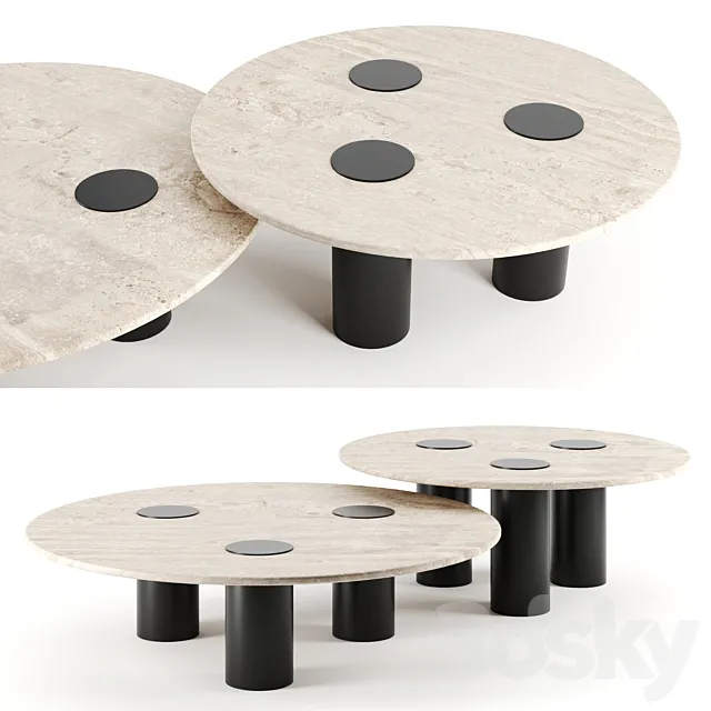 Ivy coffee tables by Grazia & Co 3DSMax File