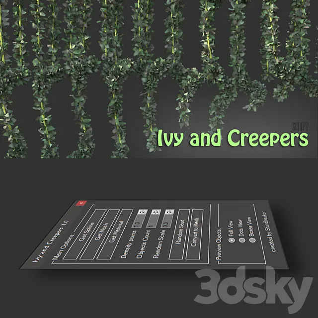 Ivy & Creepers v1.0 3ds Max