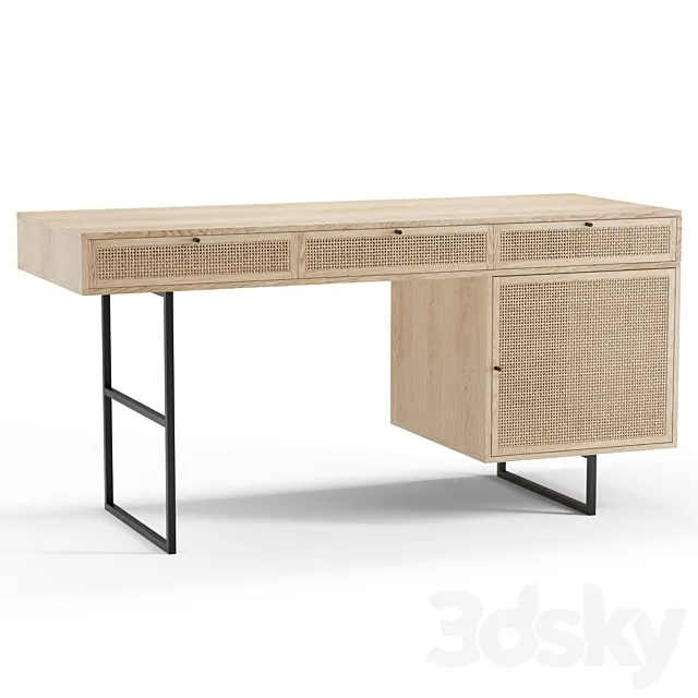 Ivy desk 3DS Max Model