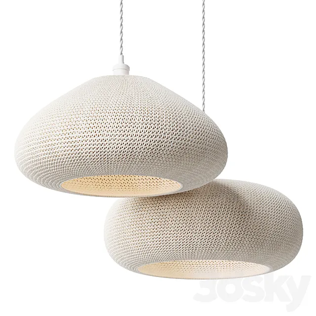 Iza & Yavora Japanese Wabi-Sabi pendant light 3ds Max