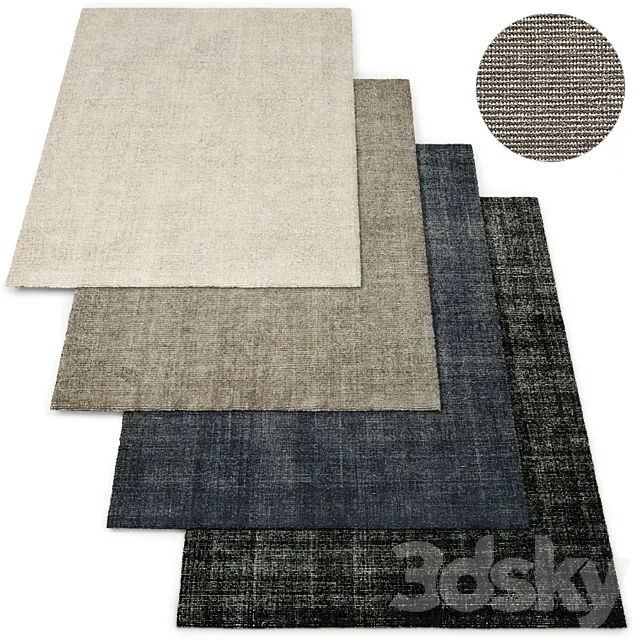 Izar Performance Handwoven Rug Collection Restoration Hardware 3DS Max Model