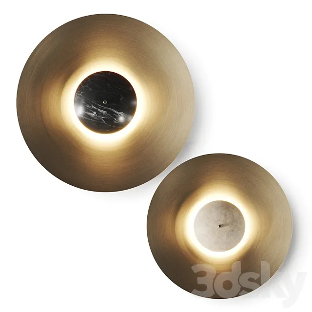 J. Adams & Co. Luna Wall Lamps 3ds Max