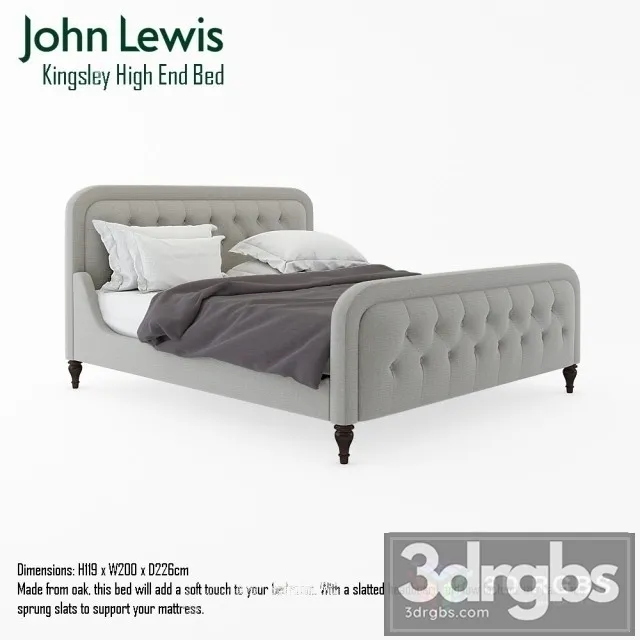 J Lewis Kingsley High End Bed 3dsmax Download