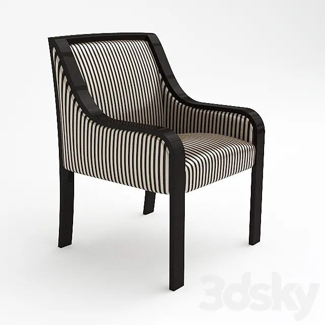 J Robert Scott Ribbon Dining Armchair 3DS Max Model