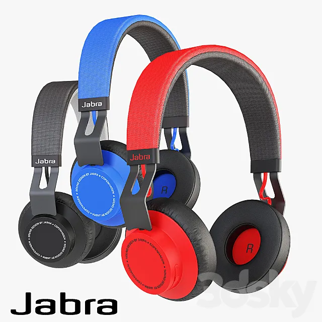 Jabra move wireless headphones 3DS Max Model