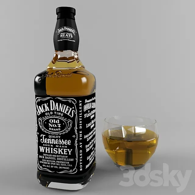 Jack daniels 3ds Max