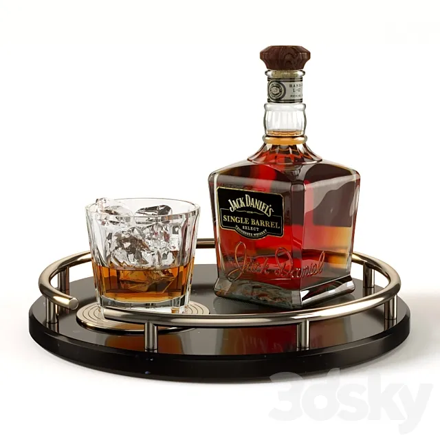 Jack Daniel’s – Single Barrel 3DS Max Model