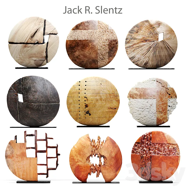 Jack Slentz decor sculpture woodcarving figurine 3DS Max