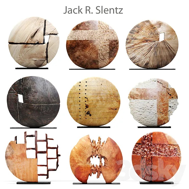 Jack Slentz. decor. sculpture. woodcarving. figurine 3DSMax File