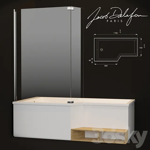 Jacob delafon BAIN-DOUCHE NEO 3DS Max Model