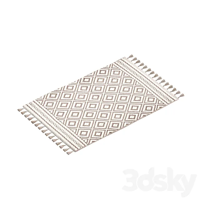 Jacquard bath mat H&M 3DS Max Model