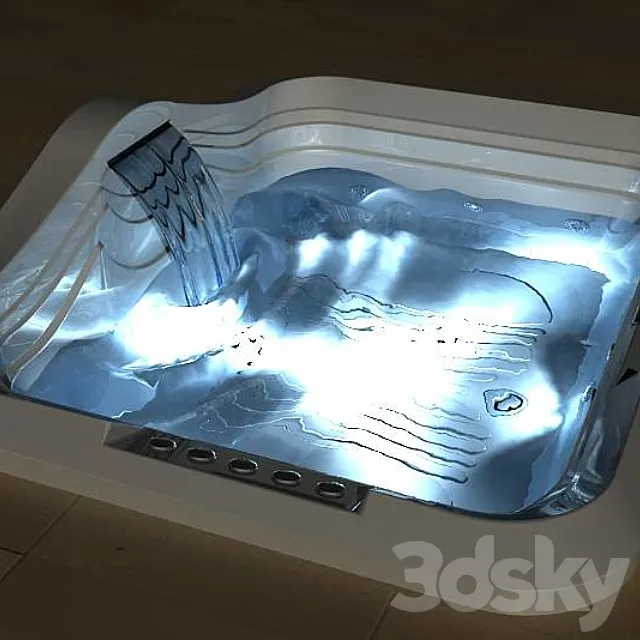 Jacuzzi fonte 3ds Max