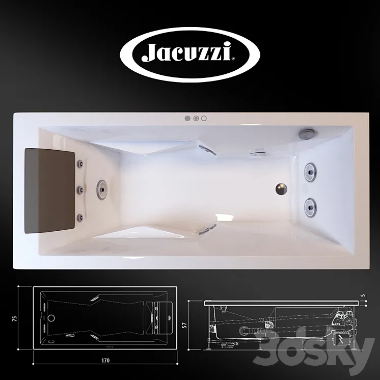 Jacuzzi MyWay 170 3DS Max Model