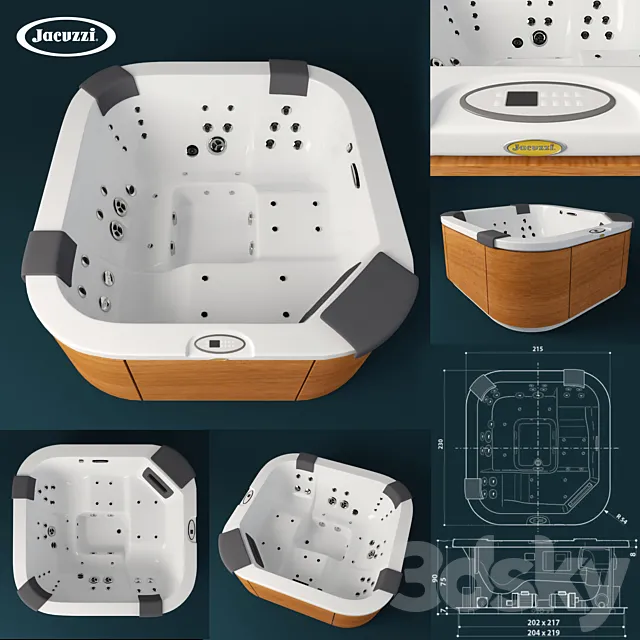 Jacuzzi Santorini Pro 3ds Max