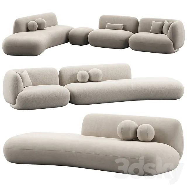 Jade Sofa 2 by Potocco 3ds Max