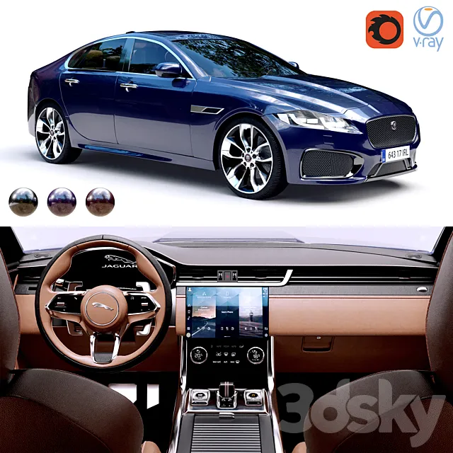 Jaguar Xf 2021 3ds Max