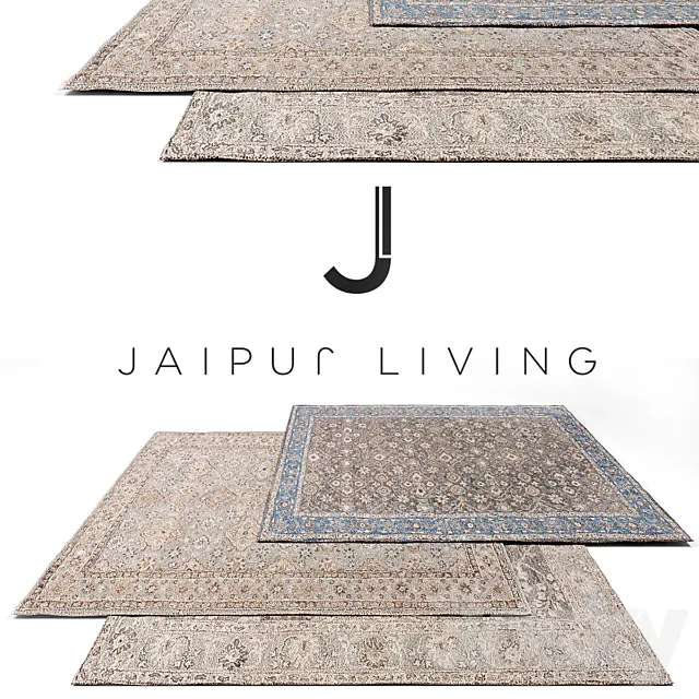 Jaipur Living Classic Rug Set 7 3DSMax File