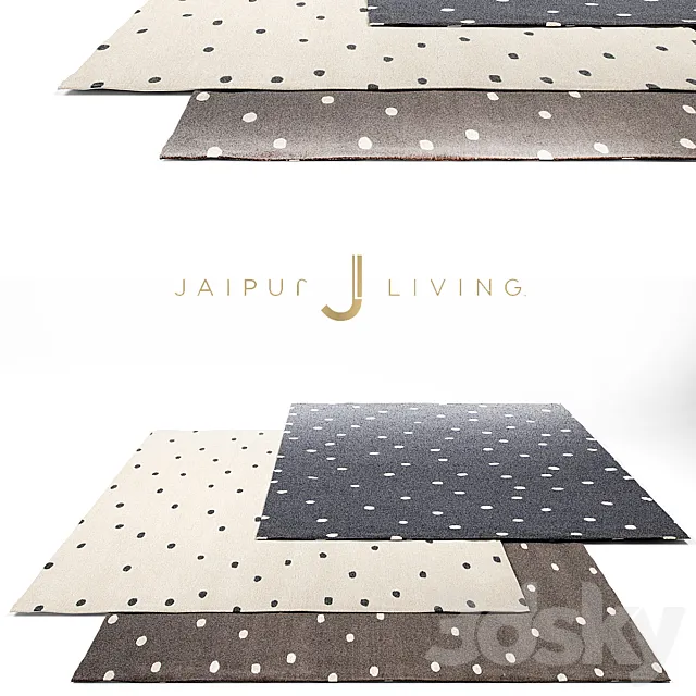 Jaipur Living Contemporary Rug Set 4 3DSMax File