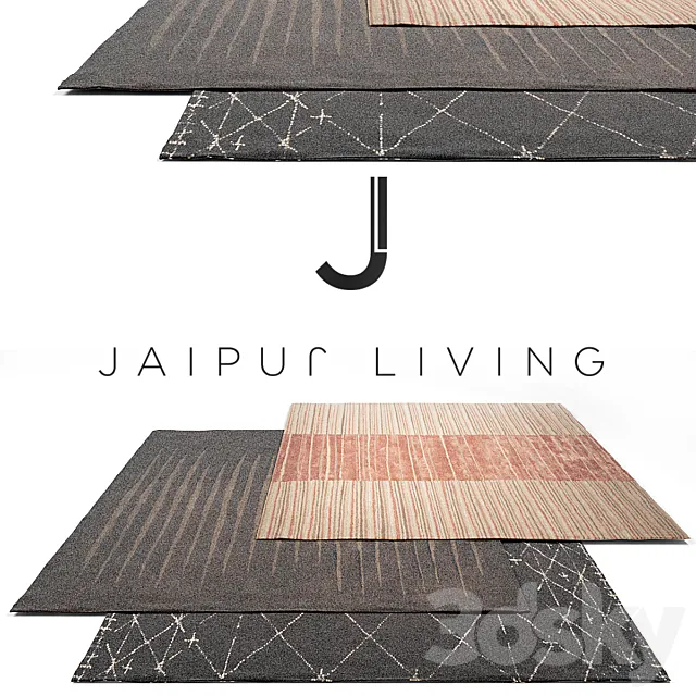 Jaipur living Luxury Rug Set 10 3DSMax File