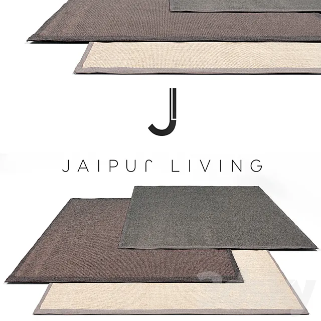 Jaipur living Luxury Rug Set 12 3ds Max