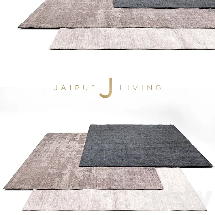 Jaipur Living Luxury Rug Set 3 3DS Max