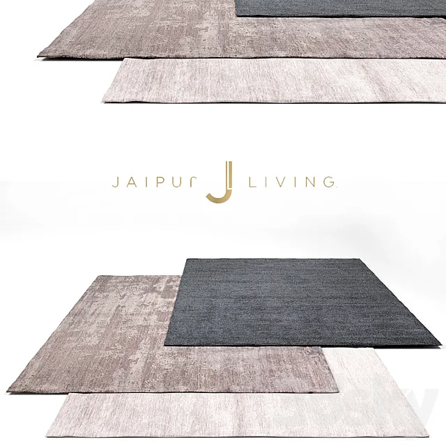 Jaipur Living Luxury Rug Set 3 3DSMax File