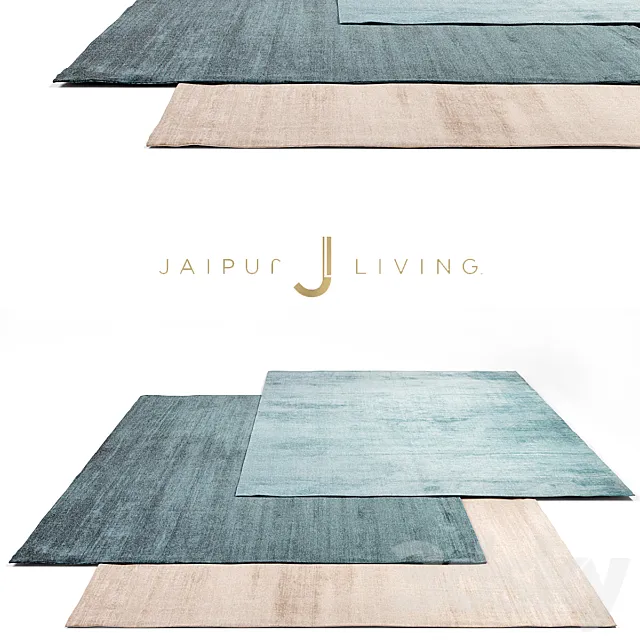 Jaipur Living Luxury Rug Set 4 3DS Max Model