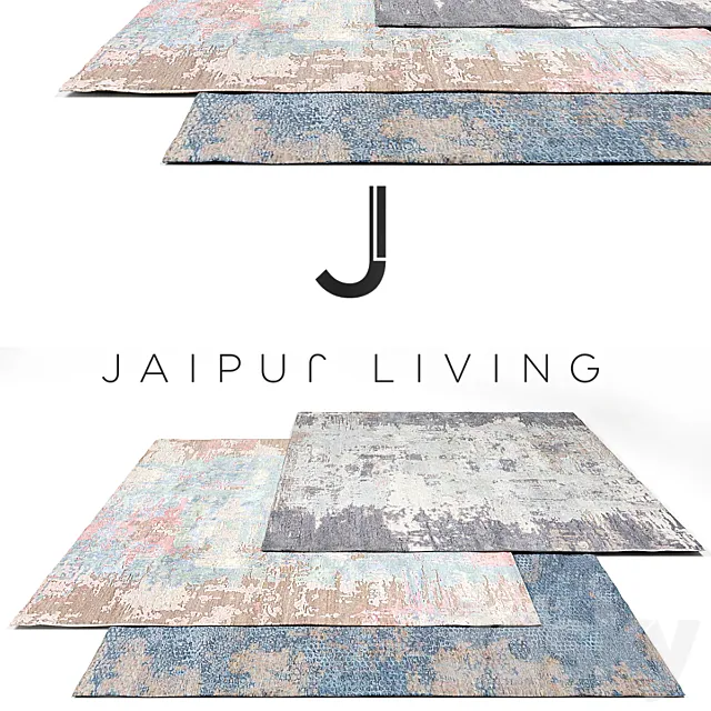 Jaipur Living Luxury Rug Set 5 3DSMax File
