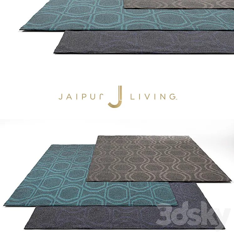 Jaipur Living Solid Rug Set 3 3DS Max