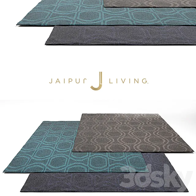 Jaipur Living Solid Rug Set 3 3DSMax File
