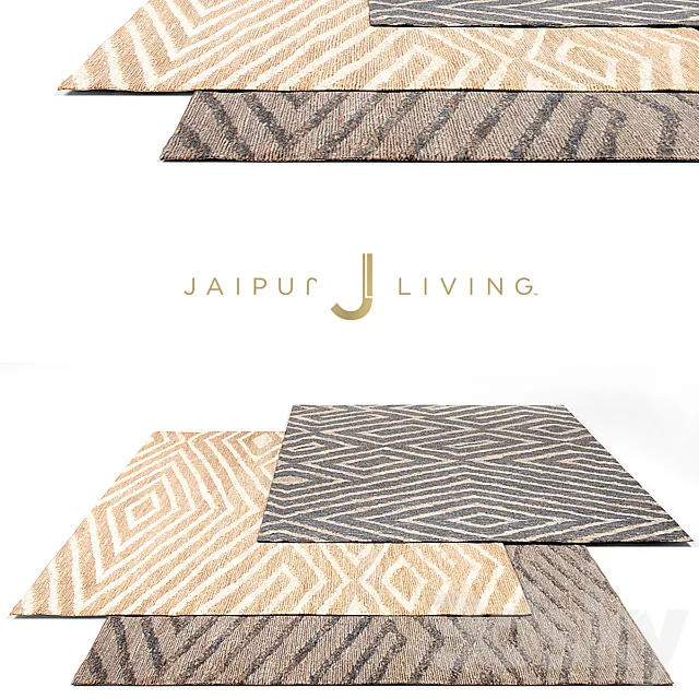 Jaipur Living Solid Rug Set 5 3DSMax File