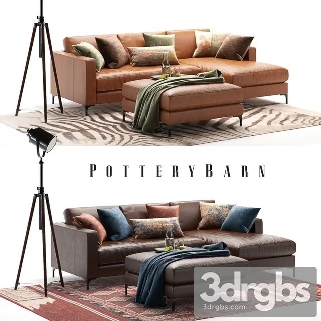 Jake Potterybran Set Sofa 01 3dsmax Download