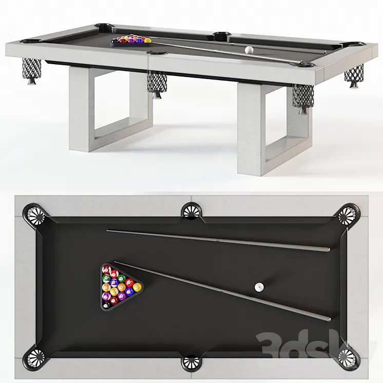 James De Wulf Pool Table 3DS Max