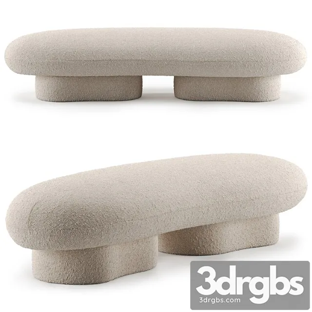 Jami boucle bench by crate & barrel