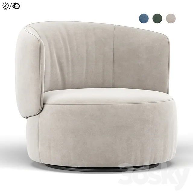 Jane swivel chair 3DS Max Model