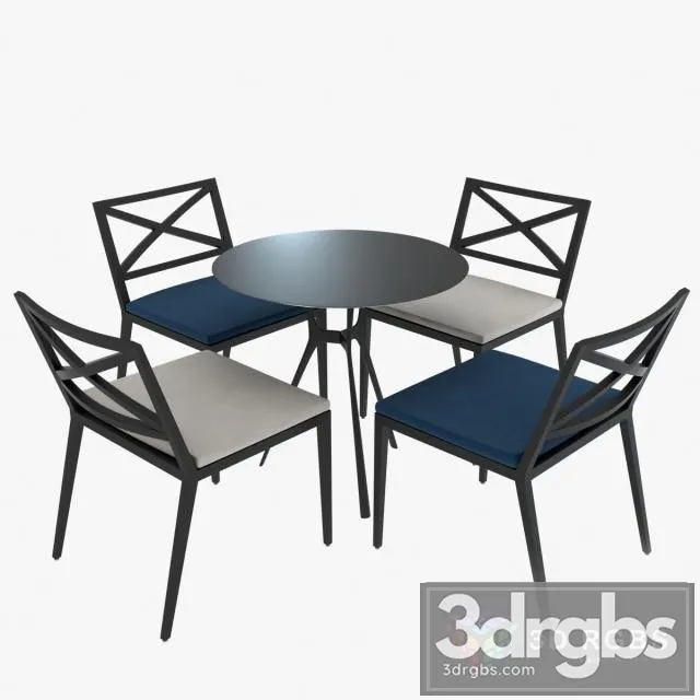 Janus Modern Table and Chairs Modello 3dsmax Download
