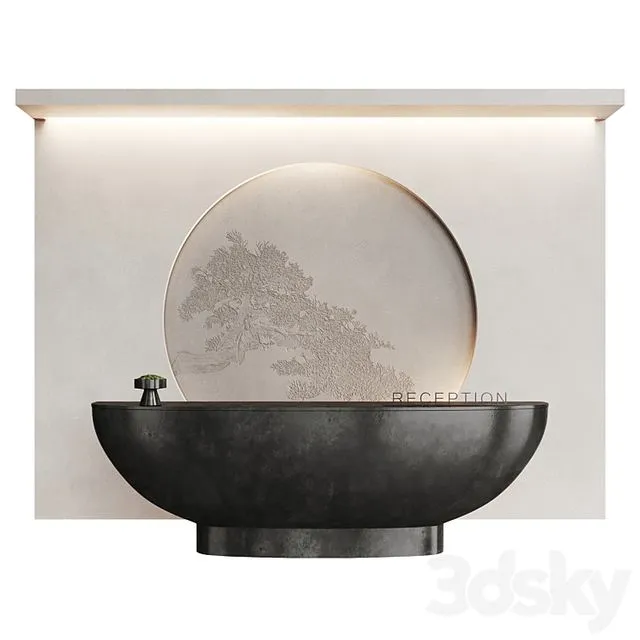 Japanese black reception 3dsMax Model