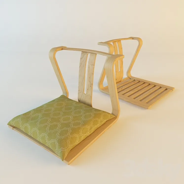 Japanese Chair Hara design 3DS Max Model