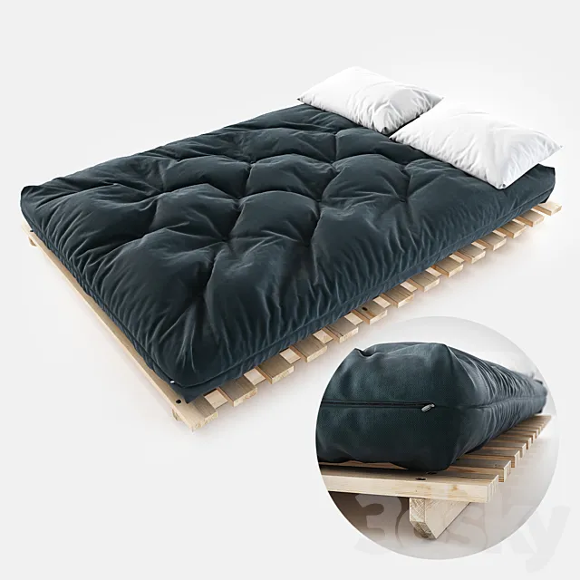 Japanese futon 3ds Max